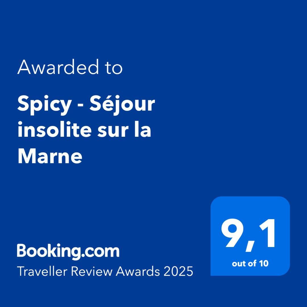 Spicy - Sejour Insolite Sur La Marne 모 외부 사진